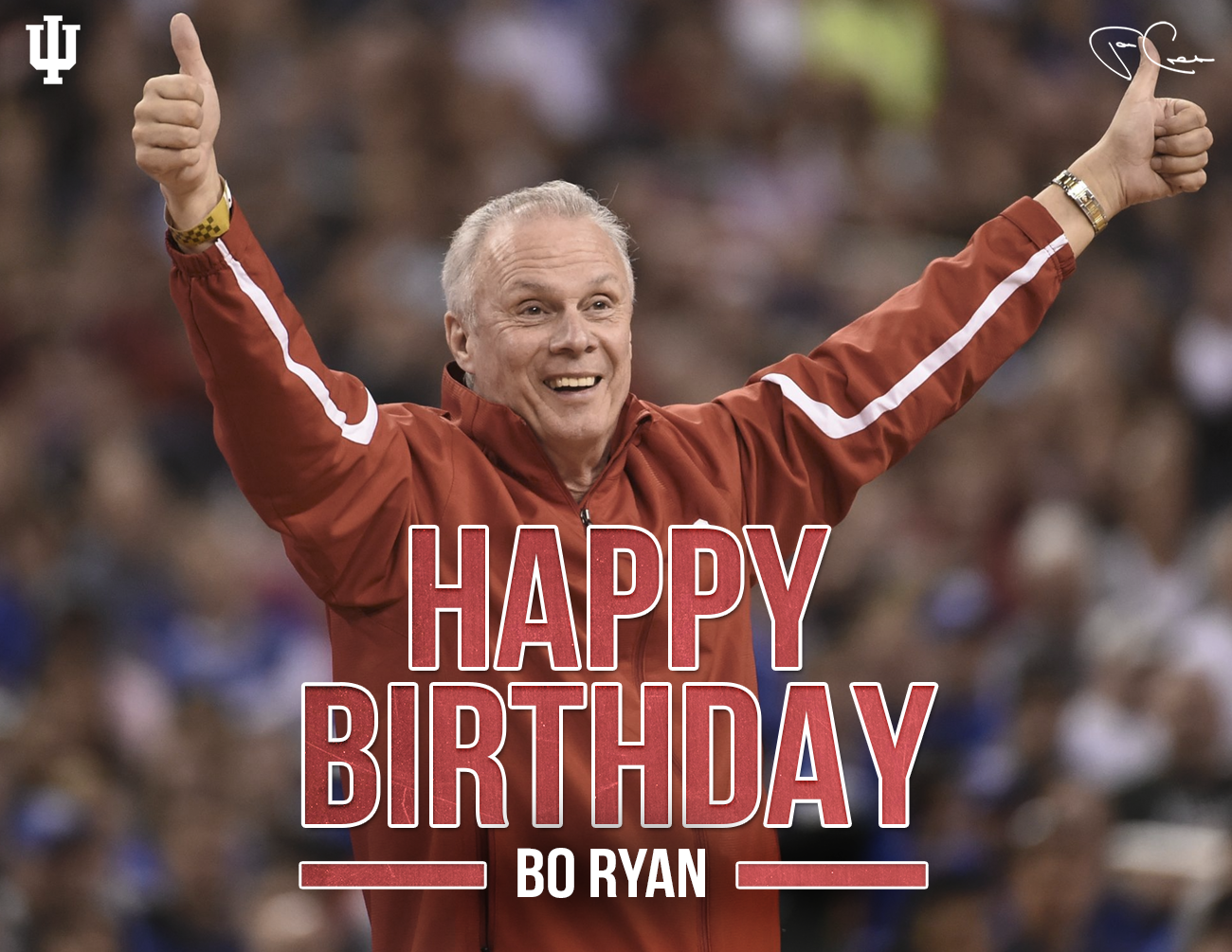 Wishing a happy birthday to Bo Ryan. Congrats on your retirement and a great career! 