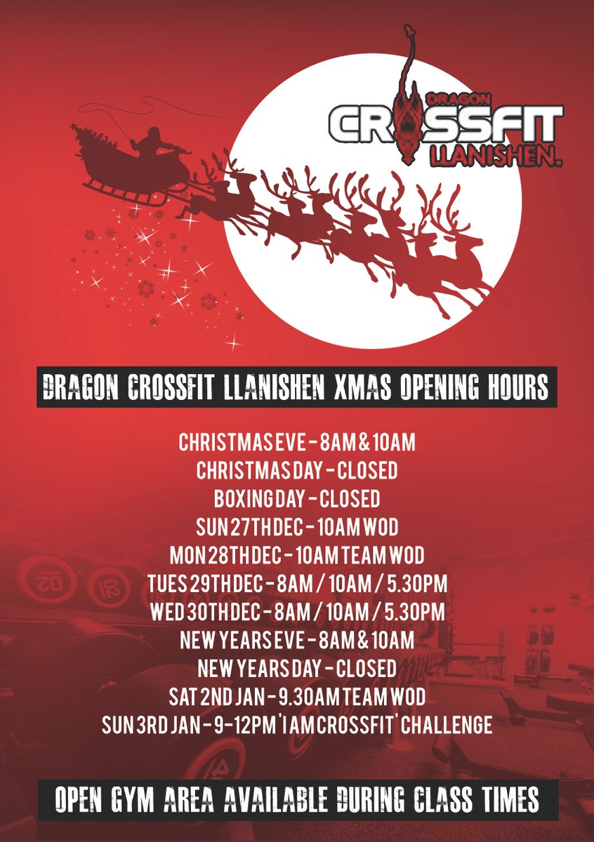 DCLlanishen's tweet photo. XMAS TIMETABLE for Classes.

***Open Gym Area is available during class hours*** https://t.co/qhGZABHZXf