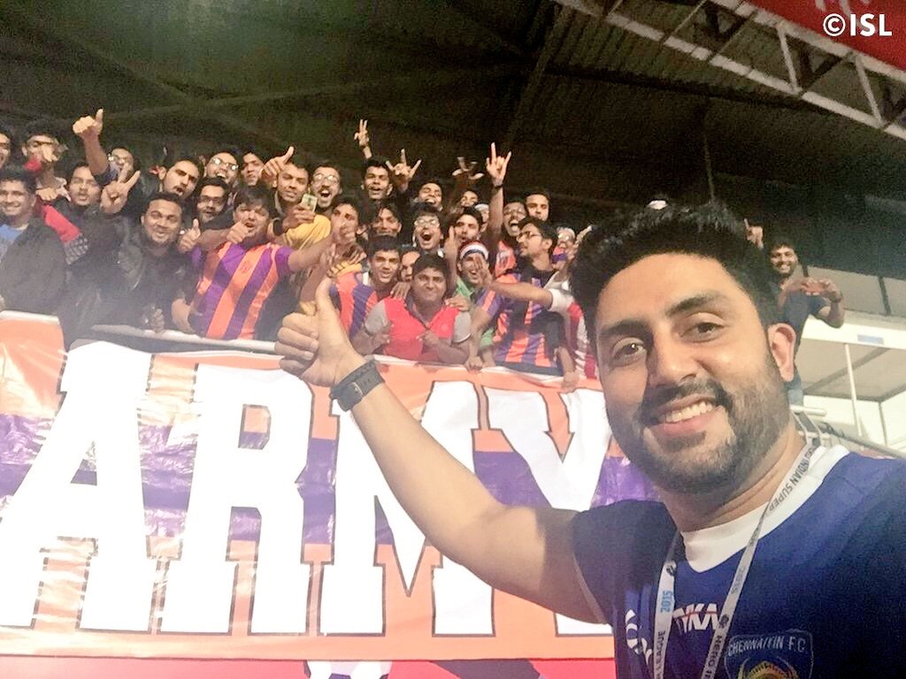 Ruth4ashab's tweet photo. Nd CONGRATULATIONS n celebrations @juniorbachchan awesomely played by @ChennaiyinFC #SuperMachans #CHE #Snakesdance https://t.co/aX097FeNv7