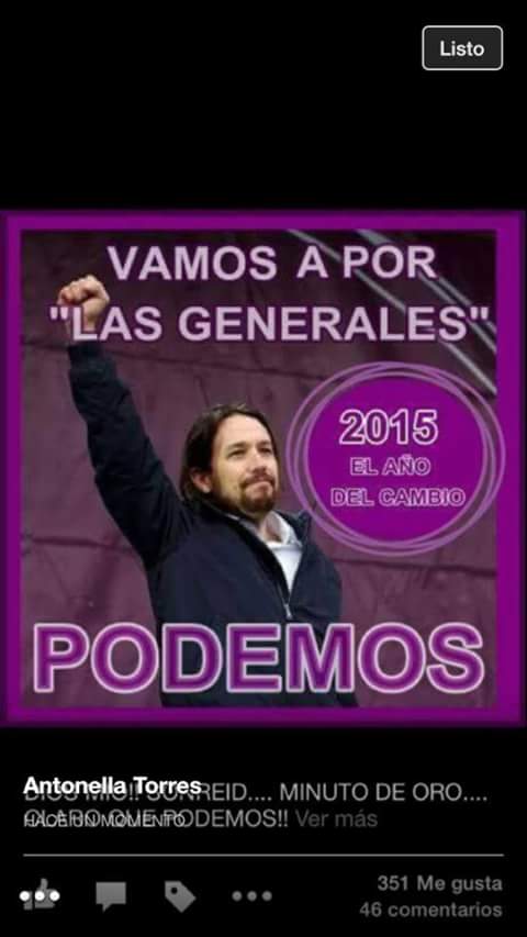 enriquelpajaro's tweet photo. Ha llegado el momento para el que nacimos #EleccionesGenerales2015
#Podemos20Dic https://t.co/TvJ1ZUR9kI