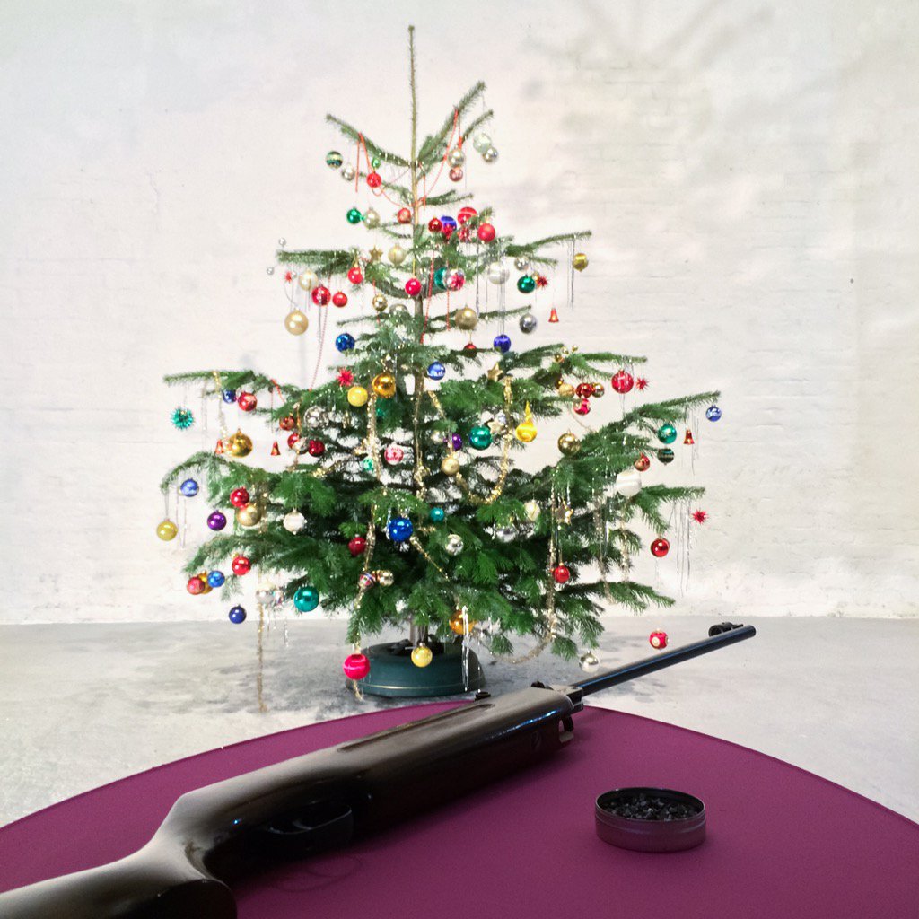 GLITTERBALLSHOOTING 
#Interactive #performance #christmastree  #glitterballs #airrifle, 2015