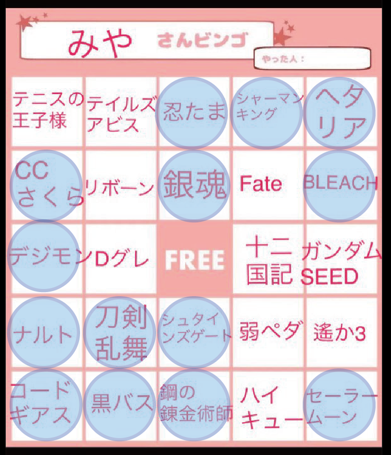 @tkmy042 やはり世代的にビンゴですからね。見てましたよ〜懐かしい!
あ!ビンゴやらせてもらいました! 