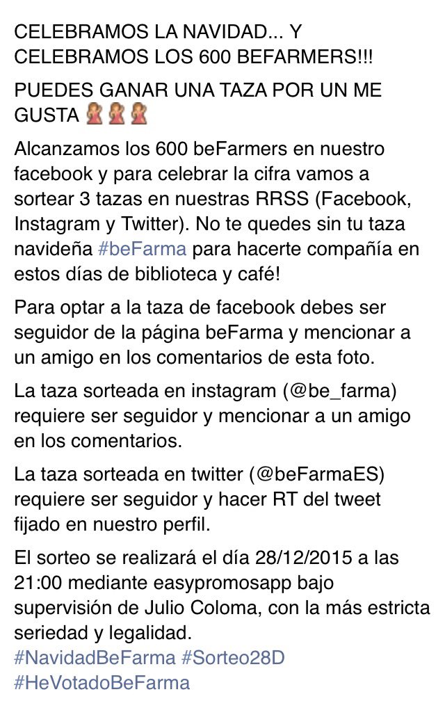 beFarmaES's tweet photo. Puedes ganar una taza #beFarma en twitter!!! Sólo tienes que seguirnos y RT este tweet! Mucha Suerte!! #Sorteo28D https://t.co/HeFwCAEhsB