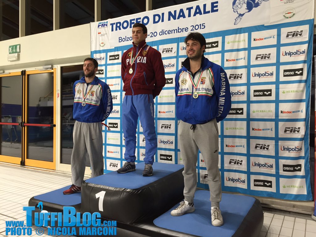 Trofeo di Natale:ottimi risultati per i tuffatori Marina Militare! Rinaldi 1 argento e 1 bronzo,Benedetti 1 bronzo!