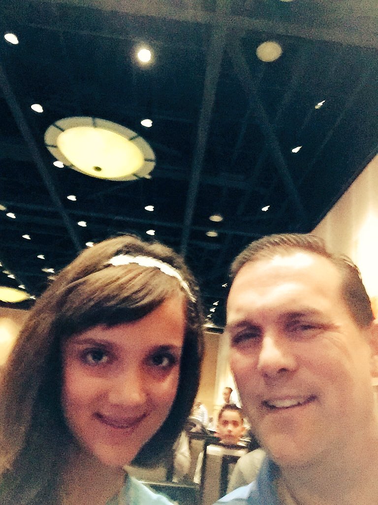 smtreece's tweet photo. Morgan and Dad at industry forum #PremiereProgram https://t.co/bqxaWZyjH7