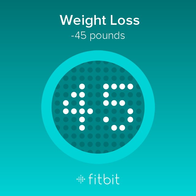 TerrylLSmith's tweet image. I lost 45 pounds on #Fitbit.