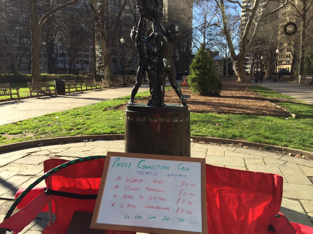amyourcoach's tweet photo. Philly Rittenhouse Square..Connection Cafe!!! You are welcome to join us :) https://t.co/dQjxRbUfYc