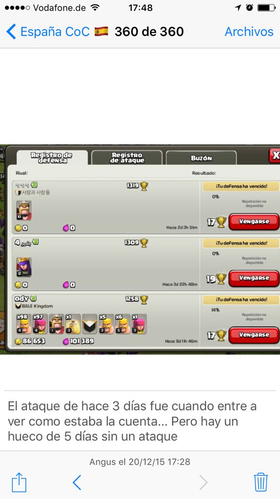 clancocespana's tweet photo. Que @supercellgames @ClashofClans no está ocultando aldeas inactivas? @Alvaro845 @Reykob20 @clashconmiguel https://t.co/l34rABnyB7