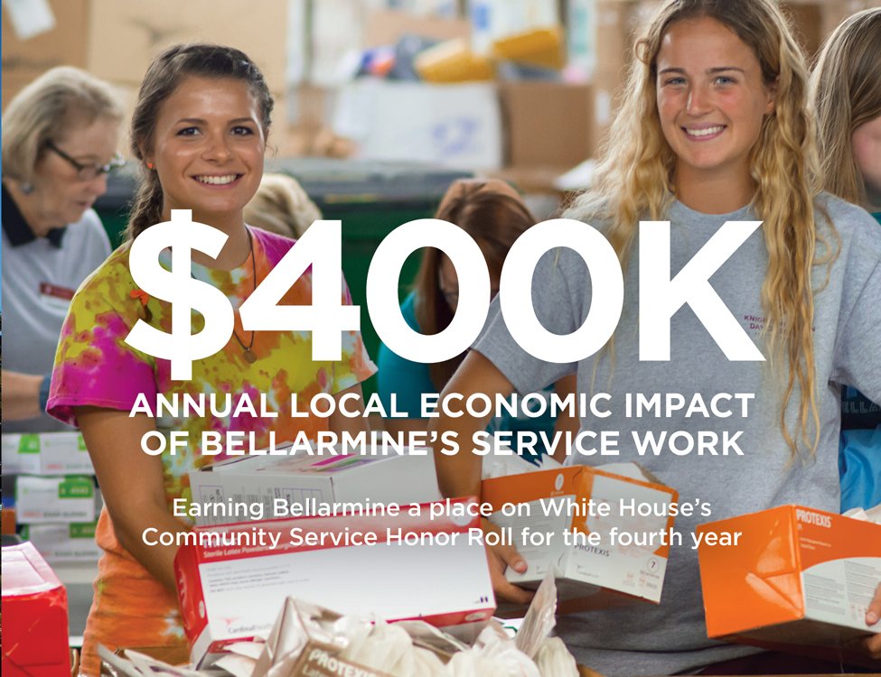 bellarmineU's tweet photo. Bellarmine students make a difference through service in their community & around the world. #YearoftheKnight https://t.co/BlZyjmDqE9