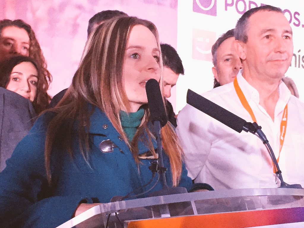 Podem_'s tweet photo. "Estos resultats demostren que la confluència entre @compromis i @podem_ és un èxit" @_ABallester #20DicPodemos https://t.co/Aoi29hUv9I