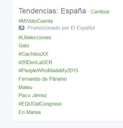ECOabraham's tweet photo. #EQUOalCongreso es TT. Tiempo VERDE en el Congreso gracias a la confluencia de @EQUO con @ahorapodemos #L6elecciones https://t.co/0I3tv2zt7Y