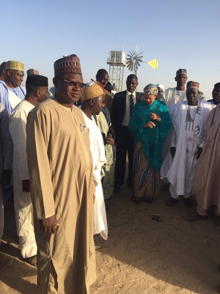 estherclimate's tweet photo. HME @AminaJMohammed and Minister of State @iujibril paid a historic visit to Baga,in Borno State. #EnvironmentTeam https://t.co/gYNjPy4y6O