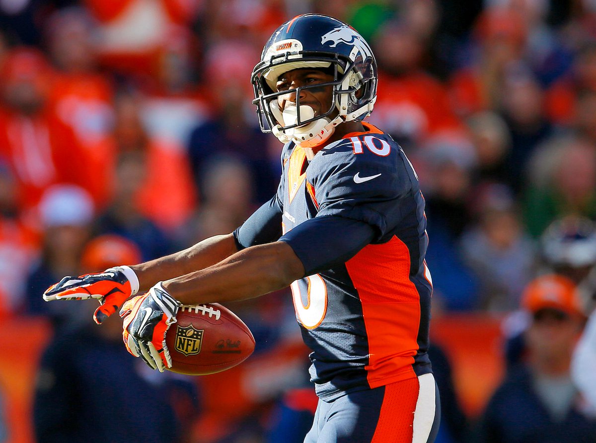 Emmanuel Sanders balling out against his former team. He already has