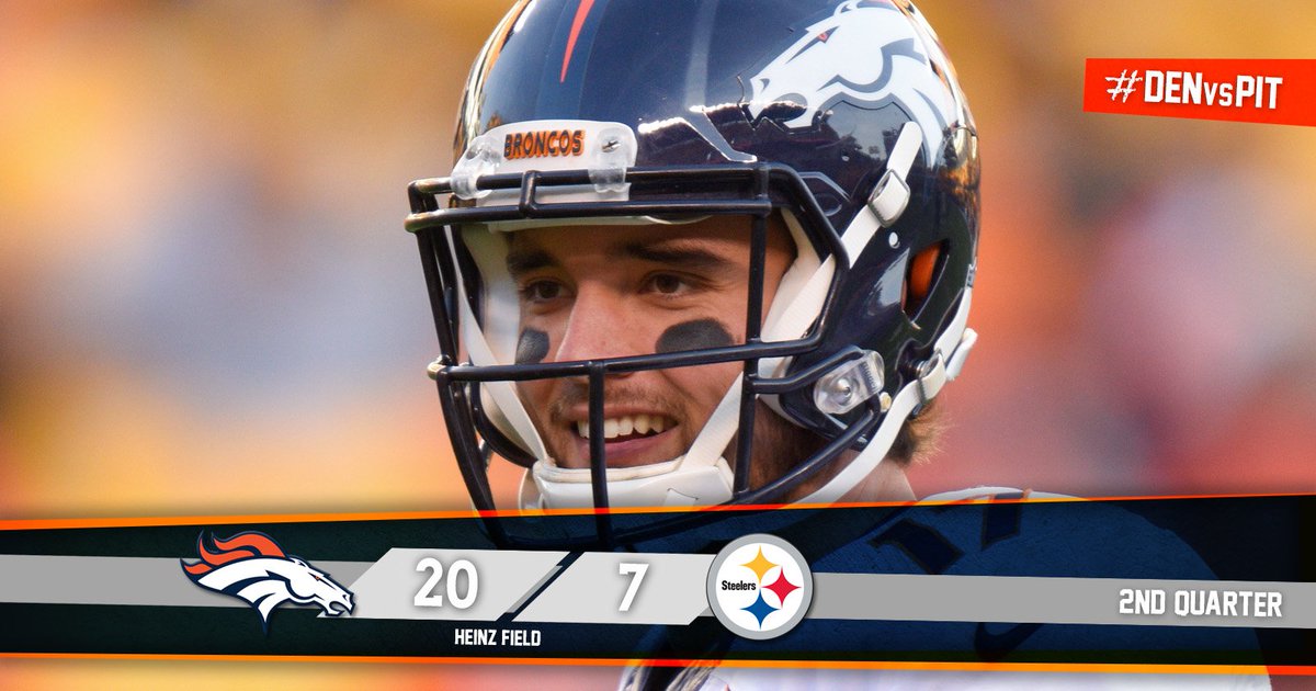 Broncos's tweet photo. 😄

#BeatTheSteelers https://t.co/crZ2u7snGG