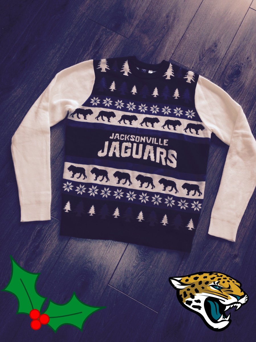 JaguarsUKandIE's tweet photo. The Jags Christmas Jumper is back! Just follow &amp; RT and this one could be yours! #BeJaguars #UglySweater https://t.co/K9LyvOqkgG