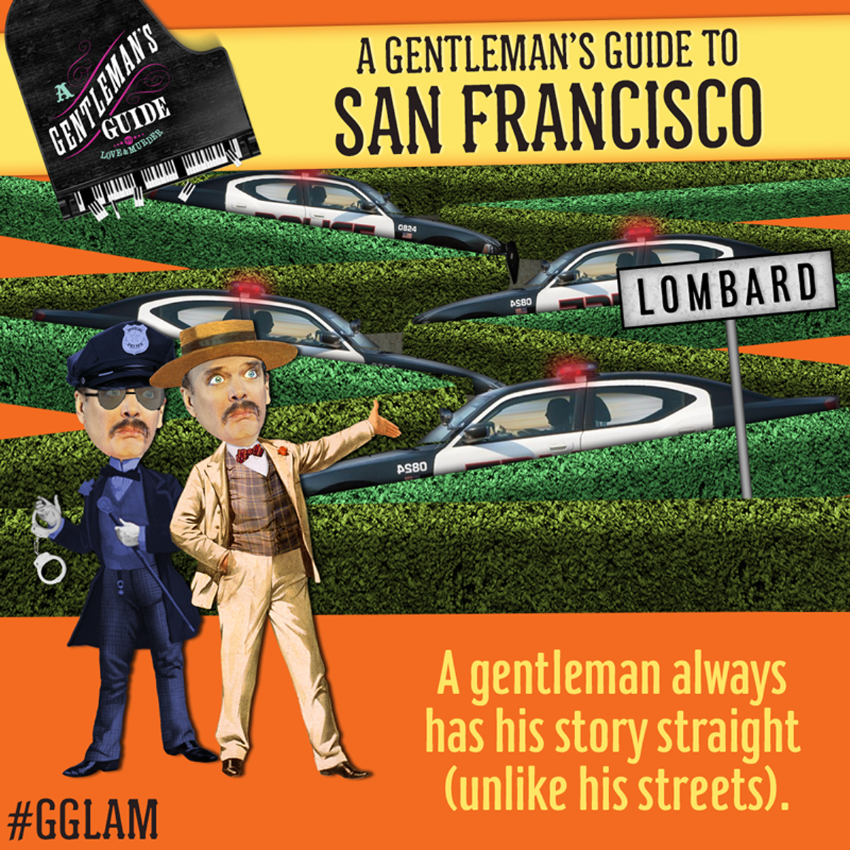atgsanfrancisco's tweet photo. A @GentlemansGuide to #SanFrancisco: Tell it to the judge! 👮🎩 #GuideSHN #GGLAMTour #LombardStreet https://t.co/exE6d39Lya