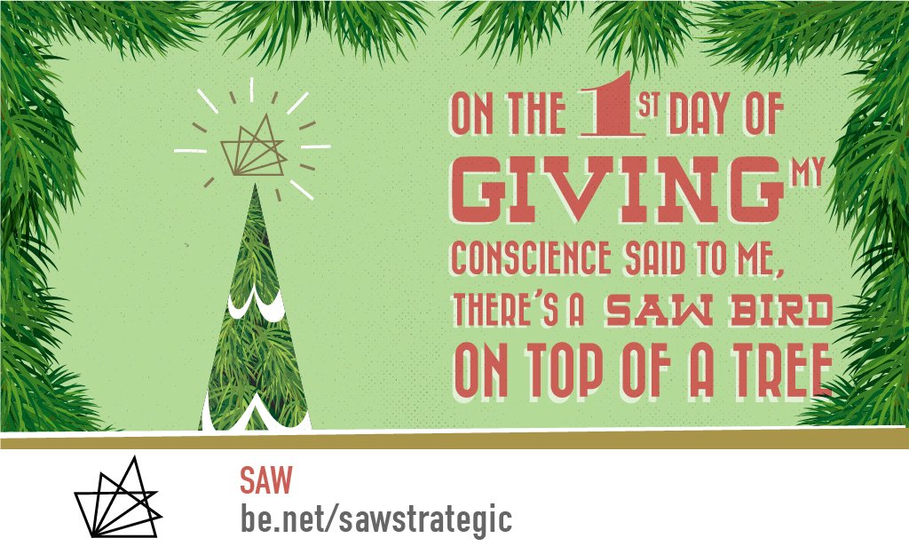 SAWstrategic's tweet photo. 12 days, 12 ways #santaconscience #12daystogive https://t.co/a4xiivbFXM https://t.co/TUCINWCNiO