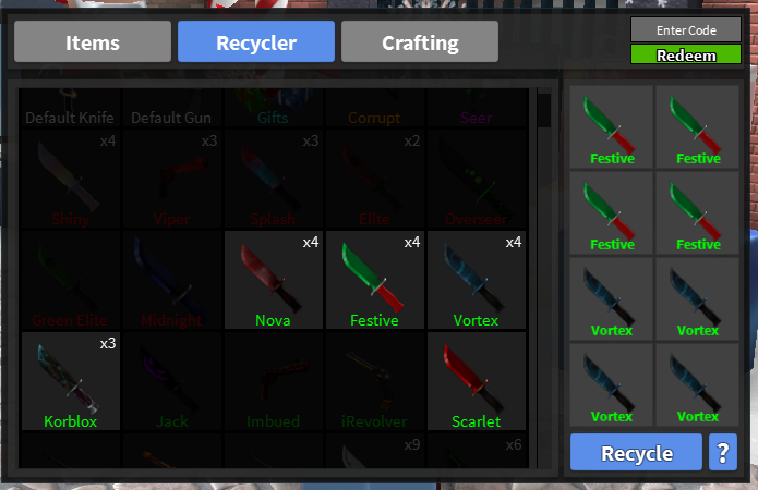 Mm2 Rainbow Knife Code Roblox