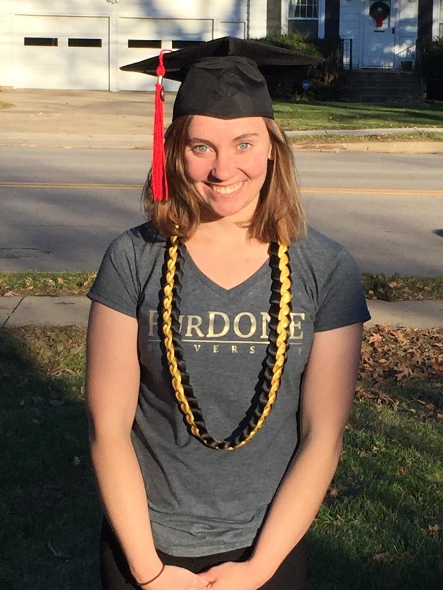 drewstover's tweet photo. Congrats Maggie! You did it! #WeDidItPurdue https://t.co/aYNPLyLoEz