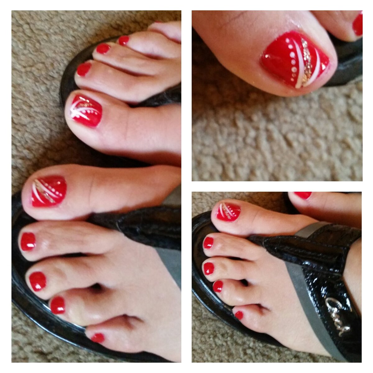 michelejohansen's tweet photo. #ManiPedi. Cute toes! @coach sandals. #pedicure #pedi #RedHotRed
#VictoriaNails2 #opi #nailpolish #toes #toesies https://t.co/4FSCJPOQp3