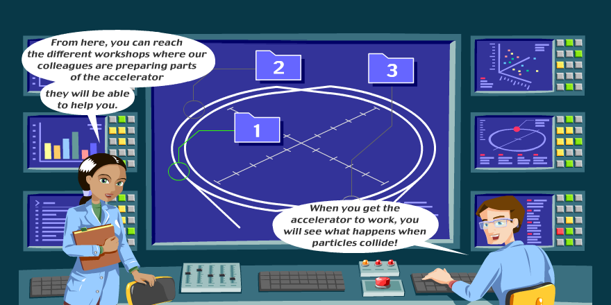 ATLASexperiment's tweet image. Join the researchers in the control room and play the LHC Game! cern50.web.cern.ch/cern50/multime… #ATLASAdvent