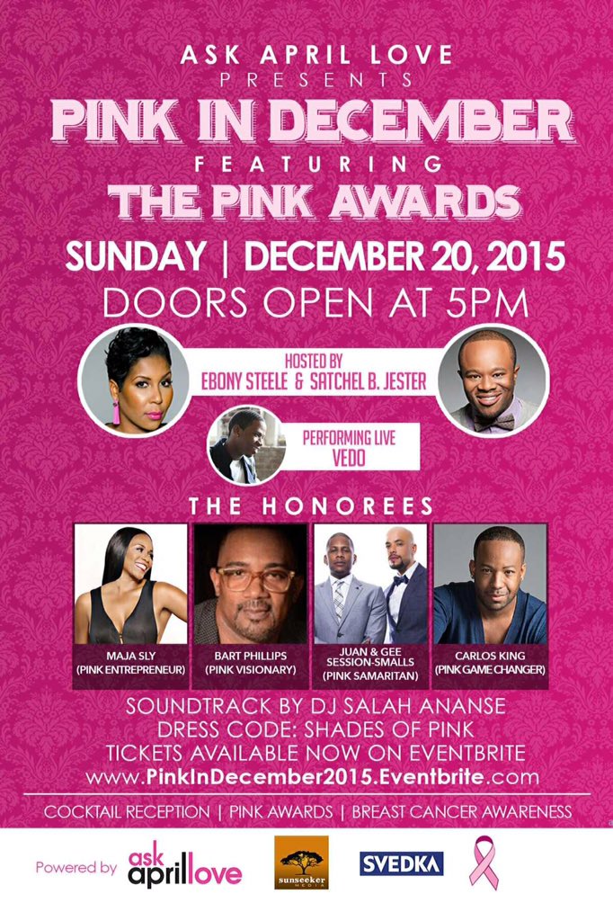 EbonySteele's tweet photo. Tonight is #PinkinDecember come celebrate with me https://t.co/BLGKfwMnov
#SteeleStanding #pink #survivors #aalpr https://t.co/QmdRNMFDk3