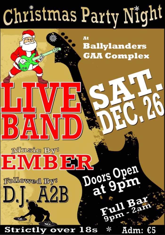 GAABallylanders's tweet photo. Need plenty of RT's lads. Will see ye on St. Stephens night @MoshK31 @ShayneFox @tomtaefox @GerardCasey91 @donie_k90 https://t.co/GuhU6ql6ev