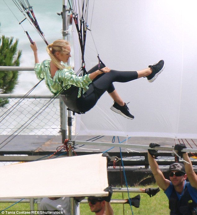 Daily Mail Celebrity on Twitter: "Candice Swanepoel in a paragliding