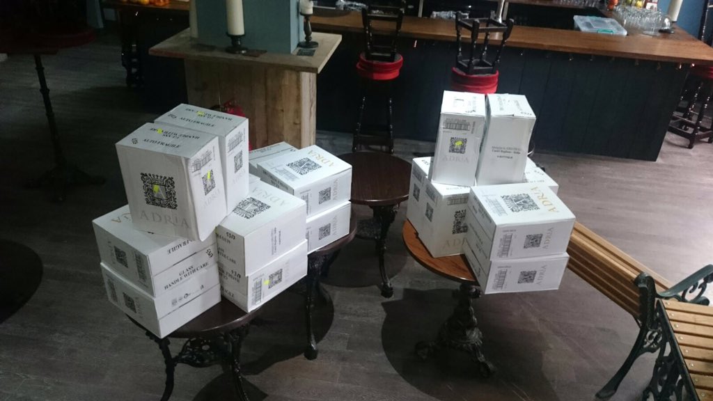 WinnicottNW1's tweet photo. #finally #open# &amp; 30cases of #prosecco heavier #ready4New Year! @MorningtonCresc @LoveCamden https://t.co/gZfWagaNXs