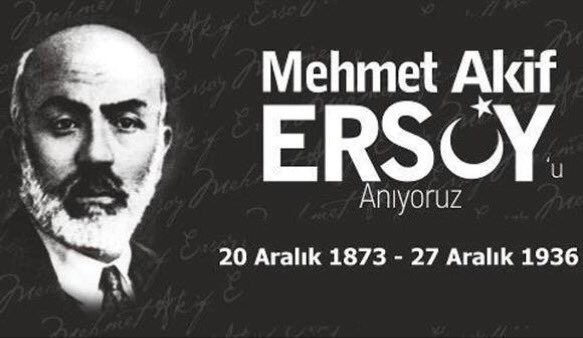 İstiklâl Marşı yazarı, milli şairimiz Mehmet Akif Ersoy'un doğum günü bugün. Saygıyla.