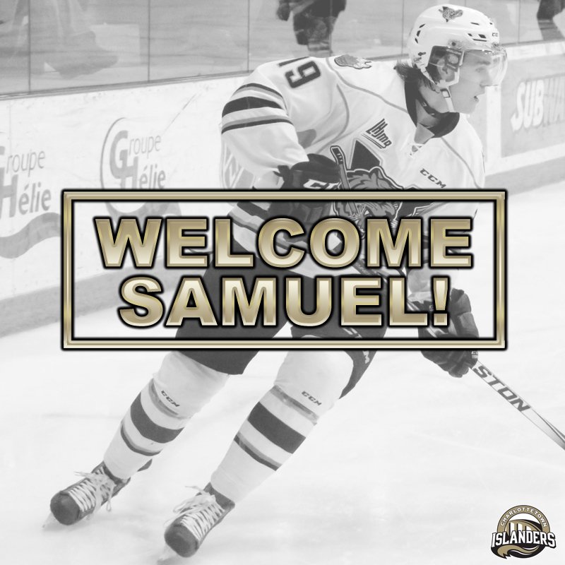 IslandersHKY's tweet photo. Welcome to Charlottetown, Samuel! https://t.co/2XaSLGvXch