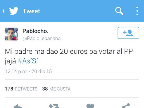 _arihs's tweet photo. Cuando digo que España se va a la mierda me quedo corta
#EleccionesGenerales2015 https://t.co/Q4jxlaAJ9a