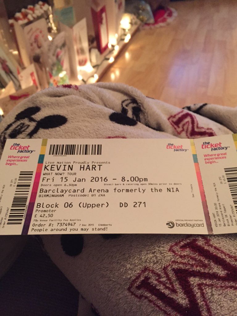MelissaAshlyxo's tweet photo. @KevinHart4real tickets are here 😆😆 roll on January! @bobbydazler500 @AmyJadeBramley https://t.co/h7VSfqwub5