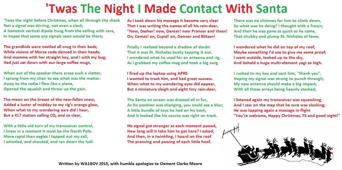 Only 1 week until Christmas! #hamradio #qrp #cw Twas The Night I Made Contact With Santa...