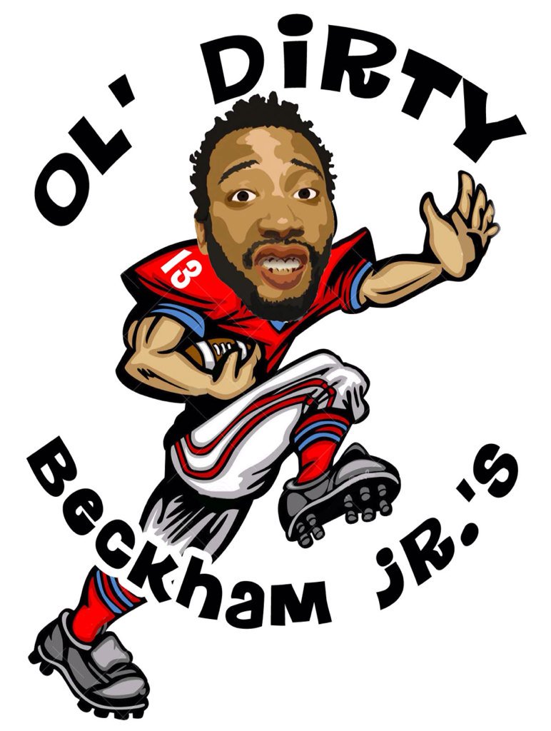 SakiThorne's tweet photo. O'dell Beckham Jr = ODBJr = Ol' Dirty Bastard Jr. #ShimmyShimmyYa #OlDirtyBeckhamJr #Giants #Panthers https://t.co/lBko6BsT5N