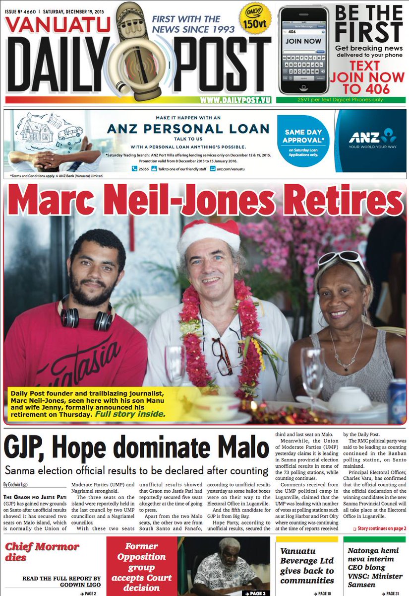 Top tribute to Vanuatu publisher Marc Neil-Jones, founder of the Vanuatu Daily Post  facebook.com/vanuatudailypo…