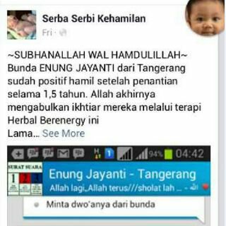 🍃🚼Ini testimoni dari clien kami yg sudah berhasil positif hamil hanya dgn produk herbal kami saja. 📲 PIN. 5AA91CC4