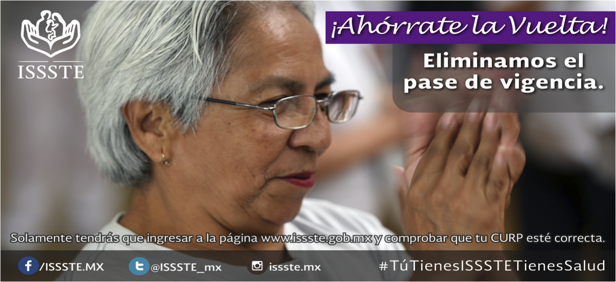 ISSSTE_mx's tweet photo. Recuerda que ya no tienes que ir a pasar vigencia. ¡Tu pensión está garantizada! https://t.co/xGMNOStRHG
