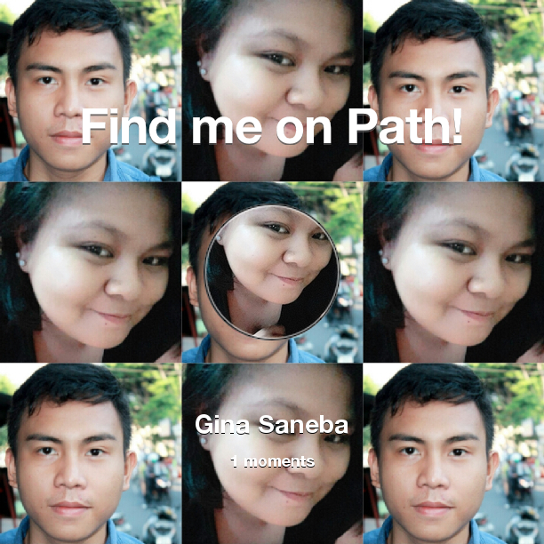 gincesgins's tweet photo. Find me on #Path now! Go to: https://t.co/MuiqCe9Rch! #thepersonalnetwork https://t.co/GOQr71JUSF