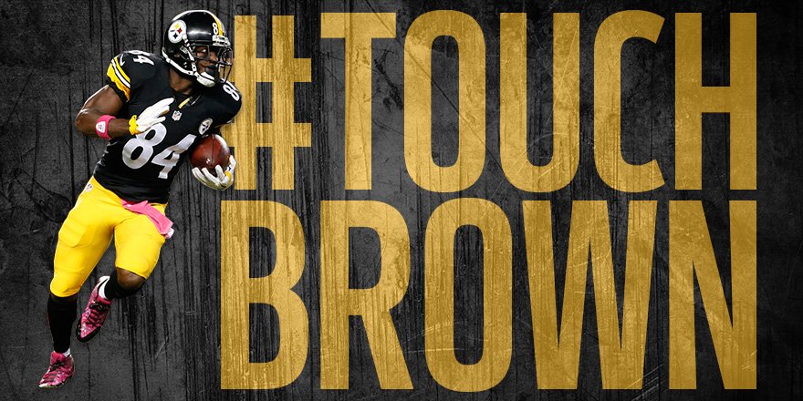 steelers's tweet photo. #TouchBrown https://t.co/1ybnntHH4H