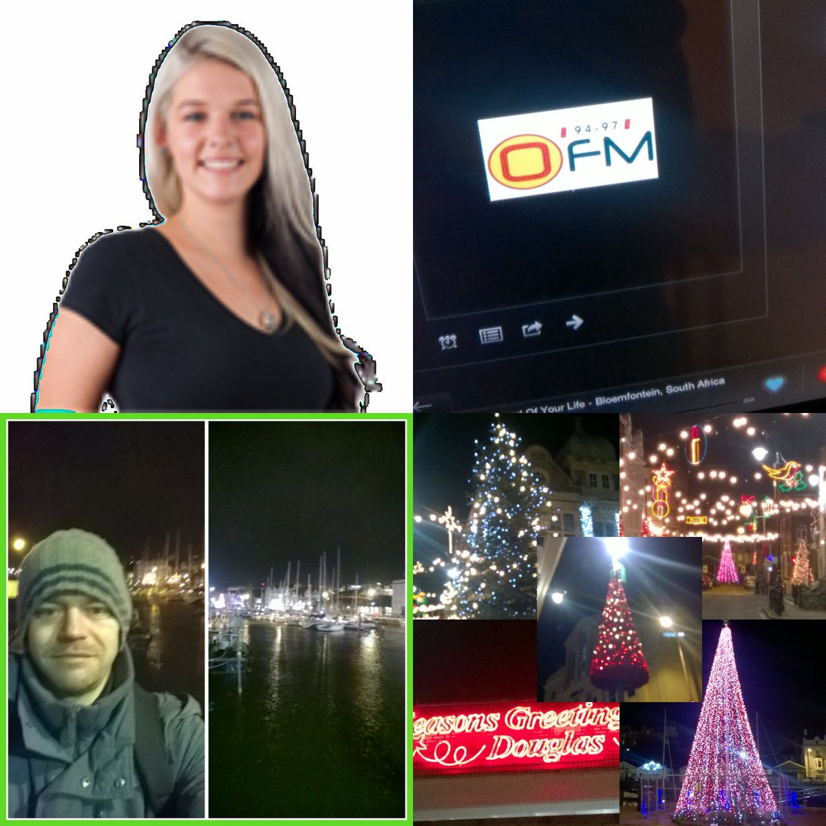 TjoLoLo7's tweet photo. @OFM9497 @zelda_goetz #Livestreeaming to #SouthAfrica from #IsleofMan and #christmasdecorations2015 https://t.co/JONgNdaMjl