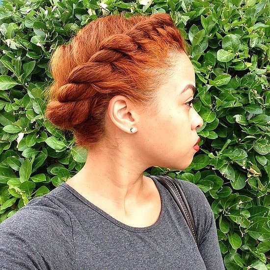 CurlMix's tweet photo. Copper Hues #ProtectiveStyle #CurlMix #NaturalHair #Naturalista #DIYNatural https://t.co/6aUaOJa8Wm