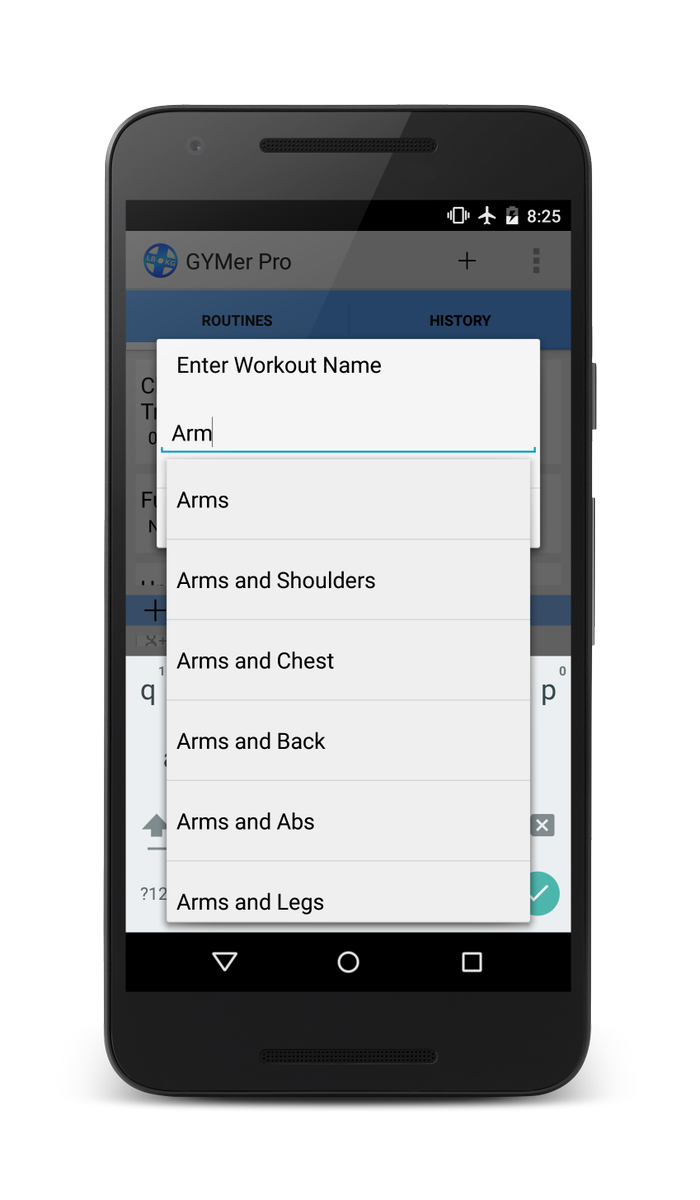 GYMerApp's tweet image. #Weightlifting specific predictive text.  Save time, get right to your #workout. buff.ly/1OfL24U