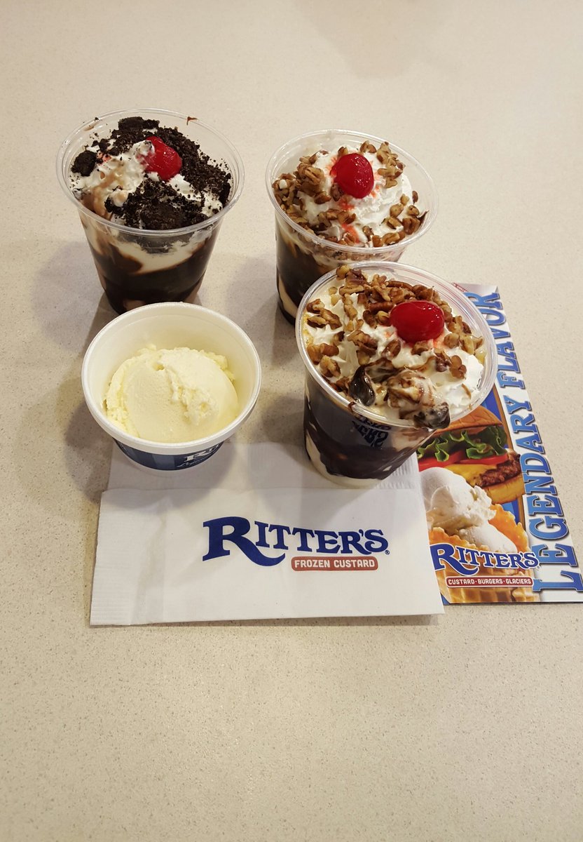 MistyRoseW's tweet photo. First time!! Wamhoffs stamp of approval! ๐ #iloveritters #rittersfrozencustard https://t.co/u7zY9MRKFE