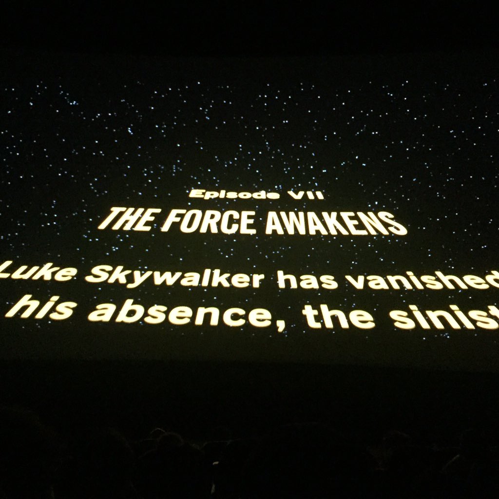 #StarWarsTheForceAwakens
