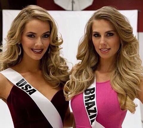 garfieldsthings's tweet image. Até parece irmãs gêmeas   #MissUniverse2015