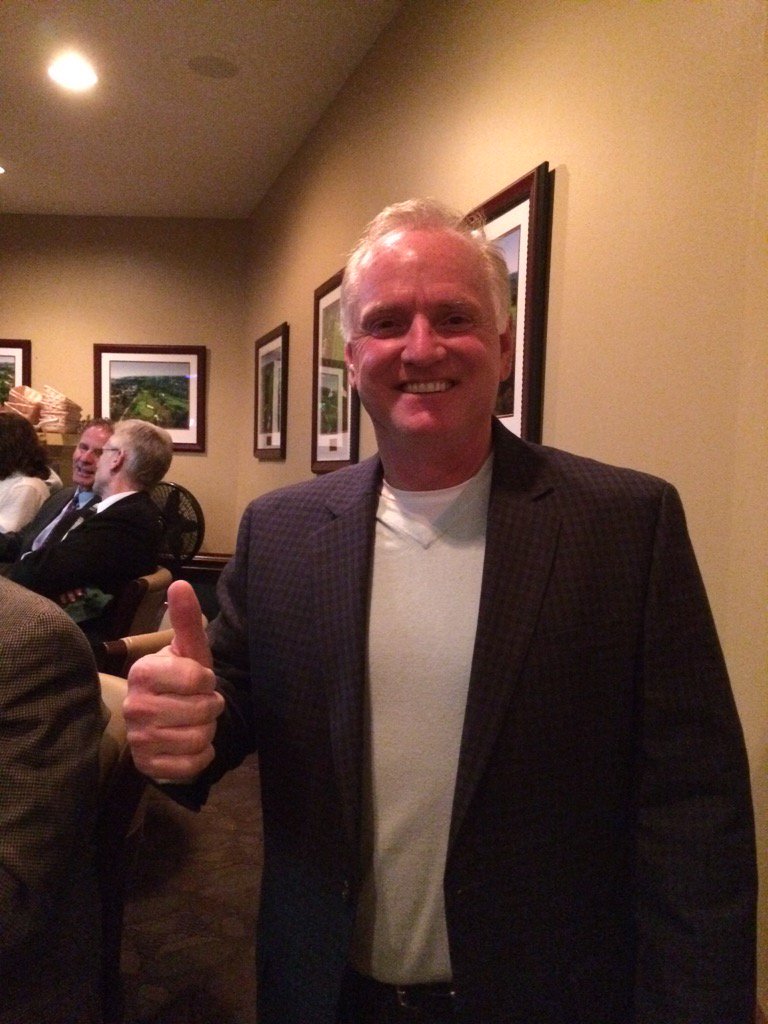 DiamondRunGC's tweet image. Gary Proie--winner of free cart fees for a year at Diamond Run!!  Congrats!