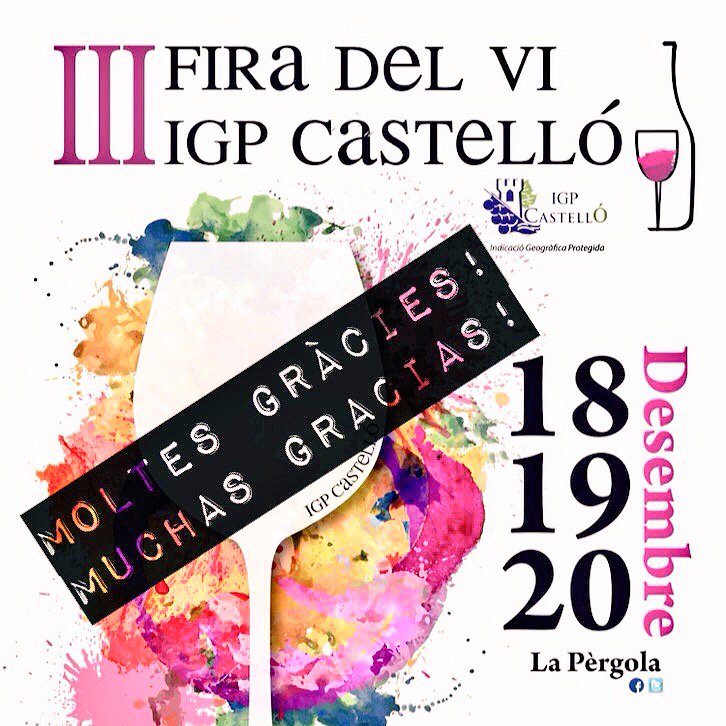 guauwine's tweet photo. Fin @FiradelviCS_IGP!Gracias a TODOS por hacerla posible!Poco a poco creciendo con los #vinos de #Castellón!Arriba!! https://t.co/LPRAd5jPbO