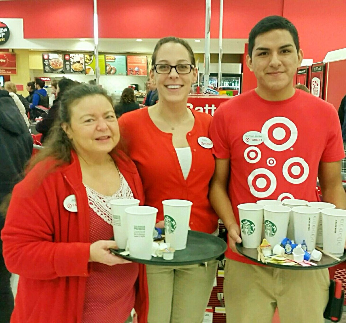 DDiTirro's tweet photo. Thanks a latte, line ambassadors Joyce and Dan! T2322's guest were busy getting ready for the holidays #t-minus5days https://t.co/YNPe55BoFj