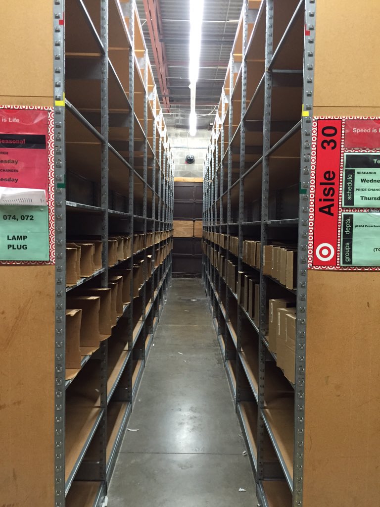 #THE107 taking "In the Store on the Floor" to a whole new meaning! Empty PLUG, LAMP, &amp; TOY3 aisle.